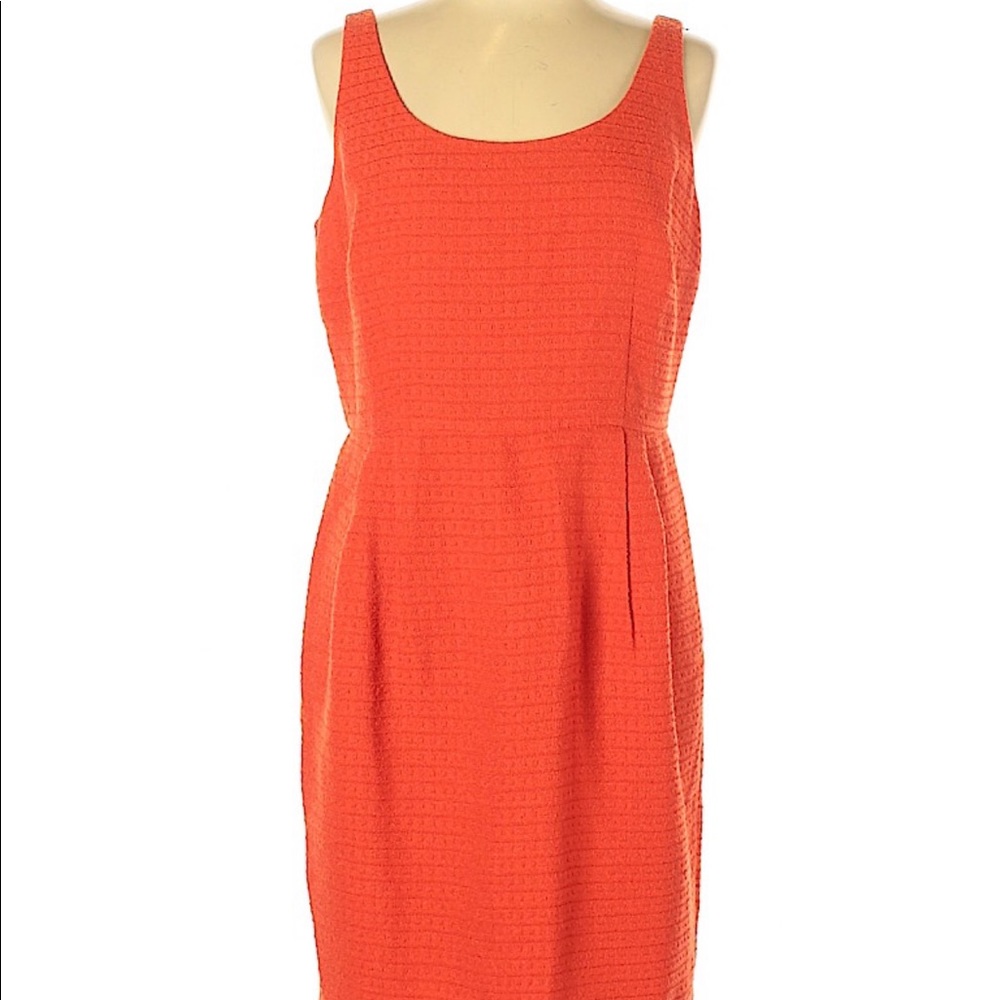 Ann Taylor Orange Sheath Dress